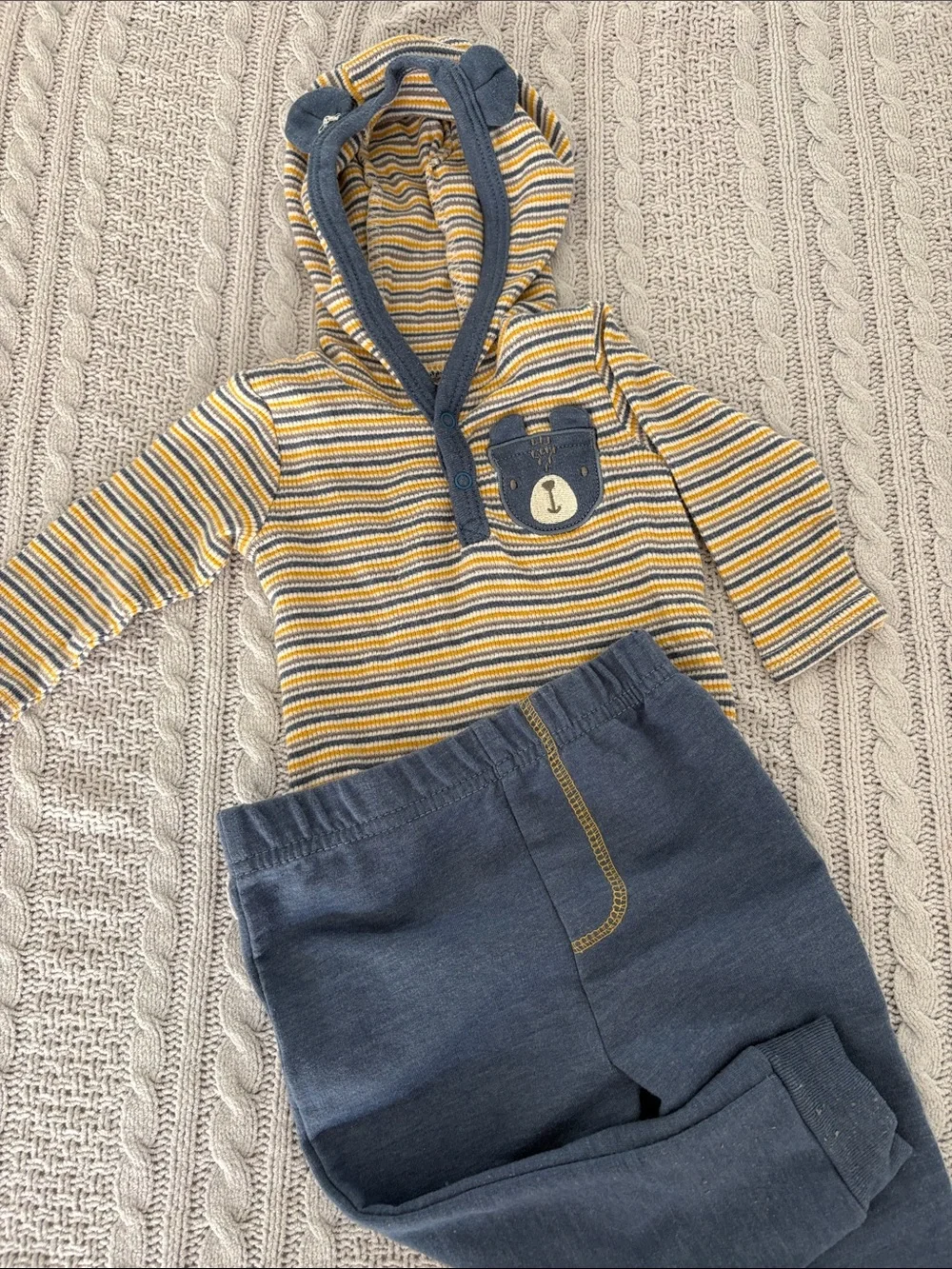 Mixed Baby Clothing Bundle - Plaid, Stripes & Graphic Onesies